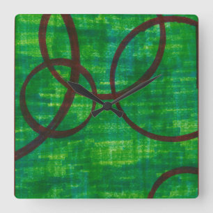 Relógio Quadrado Rastreio de Crimson II