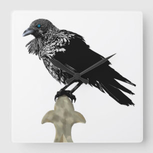 Relógio Quadrado Raven Incluso