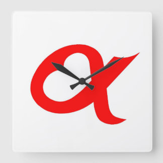 Relógio Quadrado Red Alpheart