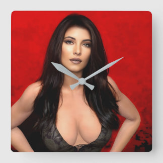 Relógio Quadrado RedSide wall clock