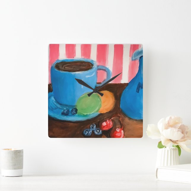 Relógio Quadrado Refeições (Lar)