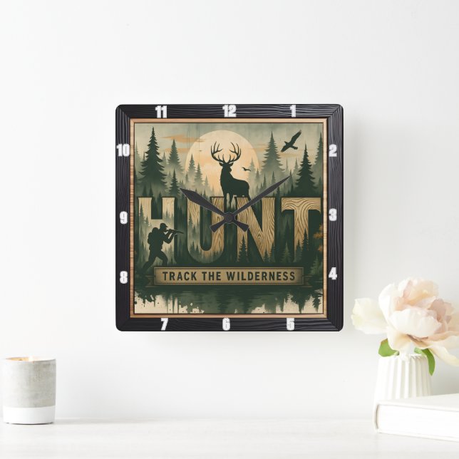 Relógio Quadrado Regal Elk Misty Water (Lar)