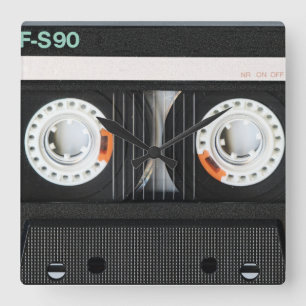 Relógio Quadrado Registrador de gaveta retro 70s da fita do vintage