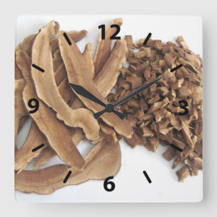Relógio Quadrado Reishi Mushroom Wall Clock