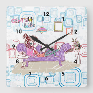 Relógio Quadrado Relaxamento