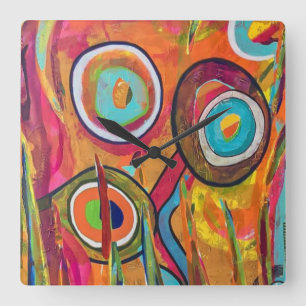 Relógio Quadrado Relics Wall Clock