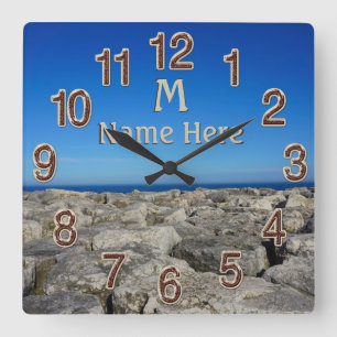 Relógio Quadrado Relógios de Decoração de Parede Personalizada do L