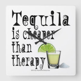 RELÓGIO QUADRADO RELÓGIOS DE PAREDE, TEQUILA É MAIS BARATO QUE A TE