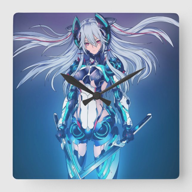 Relógio Quadrado Reloj de Compare de Anime (Frente)