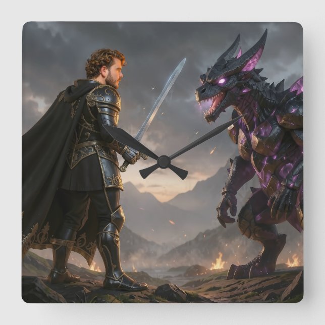 Relógio Quadrado Reloj de pared (Frente)