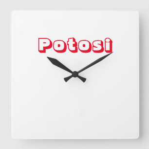 Relógio Quadrado Reloj Potosi