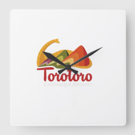 Relógio Quadrado Reloj recuerdo de toro toro