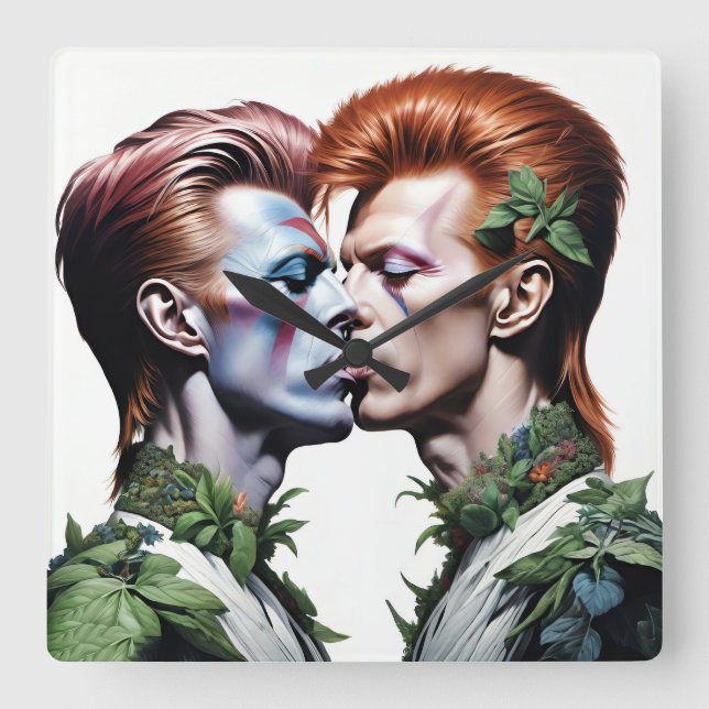 Relógio Quadrado Relojes de pared, Hombres Parejas (Frente)