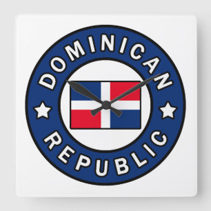 Relógio Quadrado República Dominicana