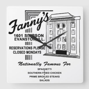 Relógio Quadrado Restaurante de Fanny, Evanston, IL