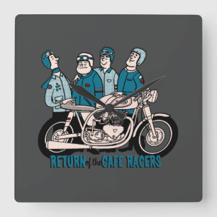Relógio Quadrado Retorno do Bolsa de racers de café