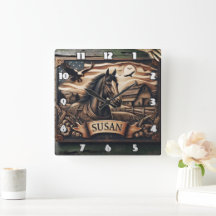 Retrato de Cavalo com Celeiro e Águia em Dusk