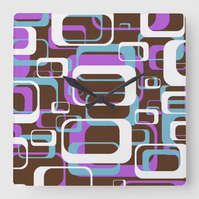 Relógio Quadrado Retro (Frente)