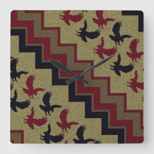 Relógio Quadrado Retro Sudoeste