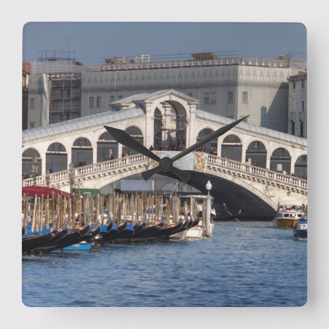 Relógio Quadrado Rialto Bridge Veneza Itália (Frente)