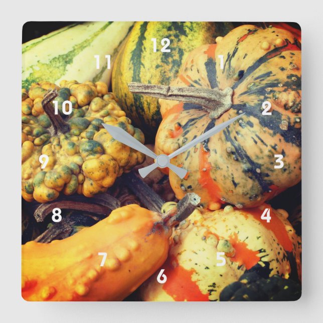 Relógio Quadrado Rico Colorido - Alças Fechadas  (Frente)