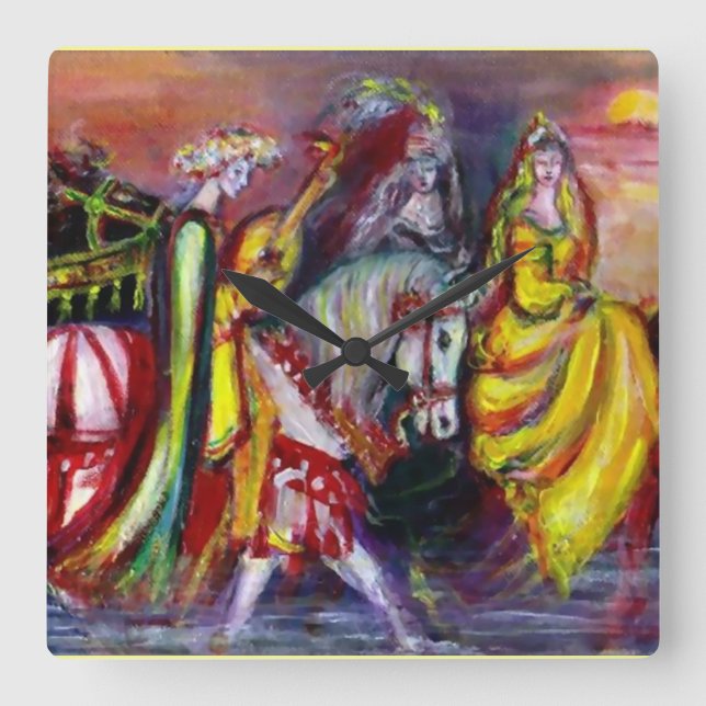 RELÓGIO QUADRADO RIDERS NA NOITE (Frente)