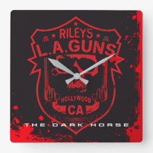 Riley's L.A.GUNS Red & Black Marble Vinyl Art
