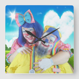 Relógio Quadrado Risos e dispositivos