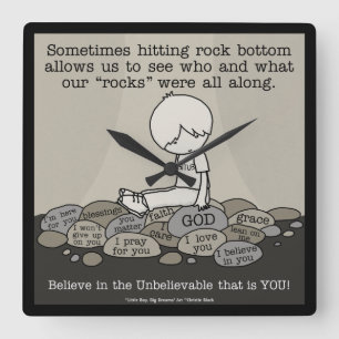 Relógio Quadrado Rock Bottom