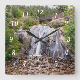 Relógio Quadrado Rocky Helen Hunt Falls Wall Clock