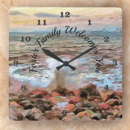 Relógio Quadrado Rocky Waves 0742