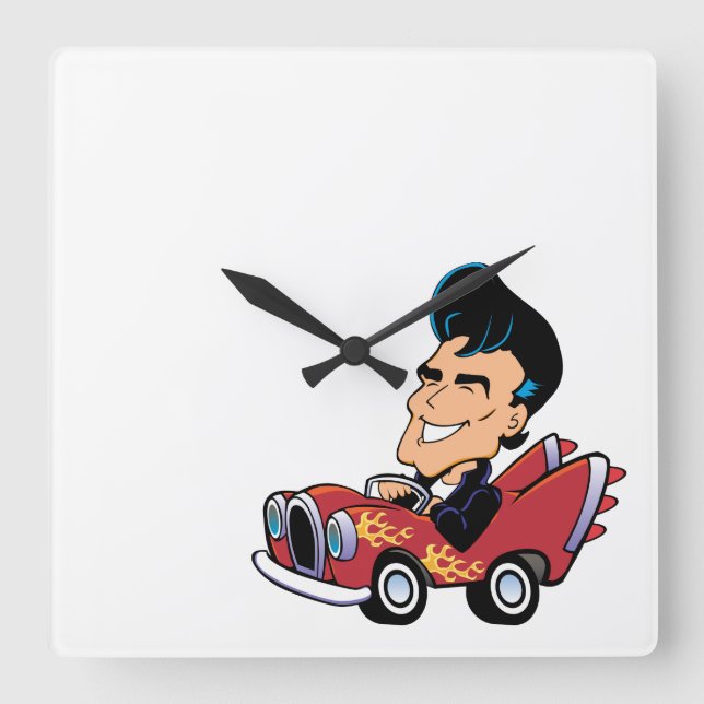 Relógio Quadrado Roedor quente (Frente)