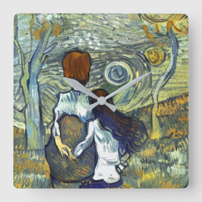 RELÓGIO QUADRADO ROMANCE (Frente)