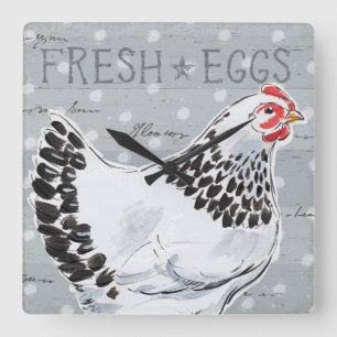 Relógio Quadrado Roosters Call II