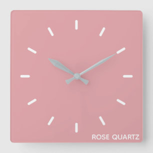 Relógio Quadrado Rosa Quartz - nome cor rosa