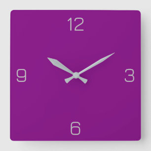 Relógio Quadrado Roxo 800080 Color - Add a Name Option