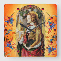 RUA MARY MAGDALENE Orange Blue Floral Swirings