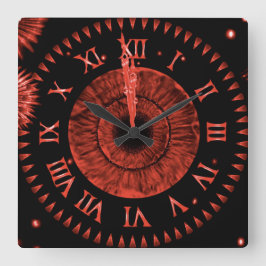 Relógio Quadrado Ruby Midnight Clock