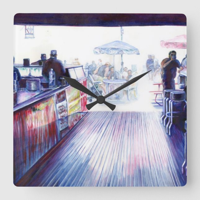 Relógio Quadrado Ruby's, Coney Island, Nova York (Frente)