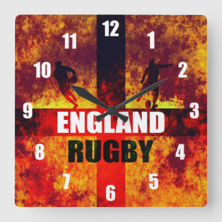 Relógio Quadrado Rugby da Inglaterra