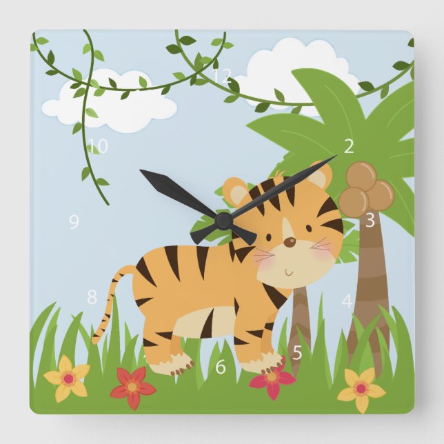 Relógio Quadrado Safari (Frente)