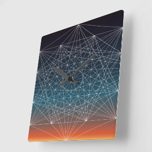 Relógio Quadrado Sagrado G Sunset