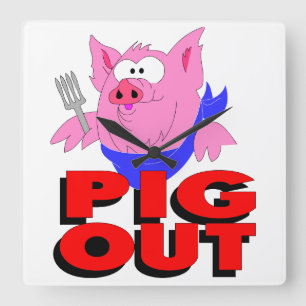 Relógio Quadrado Saída