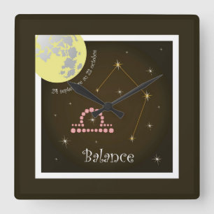 Relógio Quadrado Saldo 24 septembre au 23 octobre Uhr