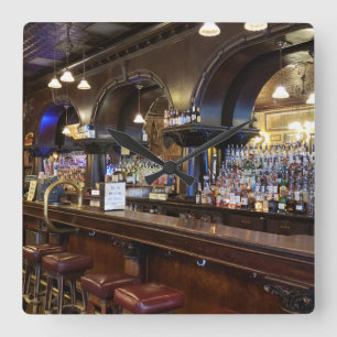 Relógio Quadrado Saloon no 10 em Deadwood, Dakota do Sul