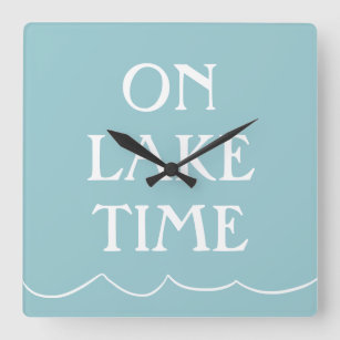 Relógio Quadrado Salte no lago