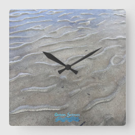 Relógio Quadrado Sandy Beach Wall Clock