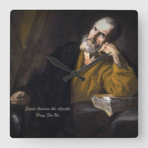 Relógio Quadrado Santo Andrew The Apostle