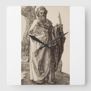 Relógio Quadrado Santo Bartolomeu o Apóstolo Belas Artes