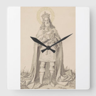Relógio Quadrado Santo Henrique II, o Imperador Romano-Germânico
